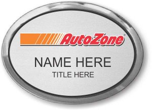 (image for) AutoZone Oval Silver Executive Badge