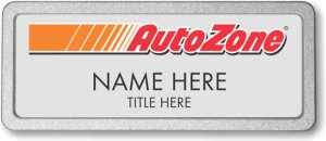 (image for) AutoZone Silver Pebbled Frame Prestige Badge