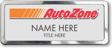 (image for) AutoZone Silver Polished Frame Prestige Badge