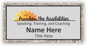 (image for) Awaken The Possibilities Silver Bling Badge