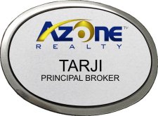 (image for) Azone Realty Silver Executive Oval