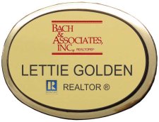 (image for) Bach & Associates Inc. Gold Executive Oval Badge