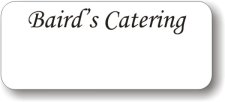 (image for) Baird's Catering White Logo Only Bage