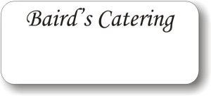 (image for) Baird\'s Catering White Logo Only Bage