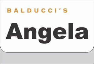 (image for) Balducci\'s White Pocket Name Badge