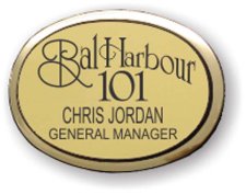 (image for) Bal Harbour 101 Gold Oval Executive Badge
