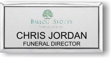 (image for) Ballou & Stotts Funeral Home Silver Executive Badge