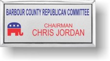 (image for) Barbour County Republican Club Silver Executive Badge