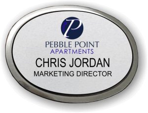 (image for) Barrett & Stokely Pebble Point Executive Silver Badge