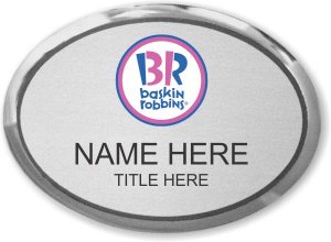 (image for) Baskin Robbins Executive Oval Silver Badge