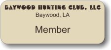 (image for) Baywood Hunting Club Ivory Badge