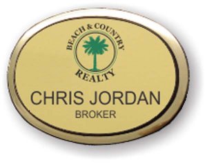 (image for) Beach & Country Realty Executive Gold Oval Badge