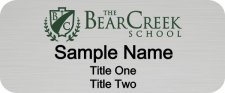 (image for) Bear Creek School, The Custom Badge badge - 2 Titles