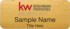 (image for) Keller Williams Benchmark Properties Bamboo Badge