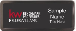 (image for) Keller Williams Benchmark Properties Black Chrome badge