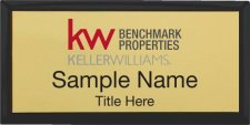 (image for) Keller Williams Benchmark Properties Black Executive Gold Badge