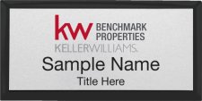 (image for) Keller Williams Benchmark Properties Black Executive Silver Badge