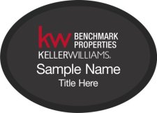 (image for) Keller Williams Benchmark Properties Black Oval Executive Badge