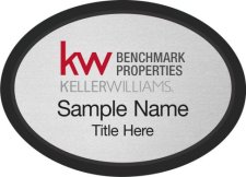 (image for) Keller Williams Benchmark Properties Black Oval Executive Silver Badge