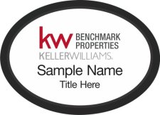 (image for) Keller Williams Benchmark Properties Black Oval Executive White Badge