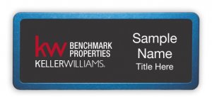 (image for) Keller Williams Benchmark Properties Prestige Blue Anodized Black Badge