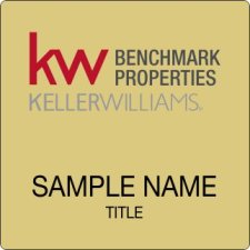 (image for) Keller Williams Benchmark Properties Gold Square Badge