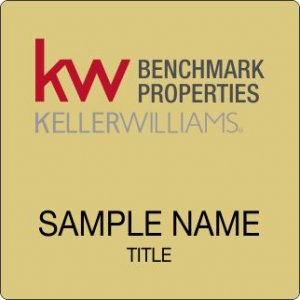 (image for) Keller Williams Benchmark Properties Gold Square Badge