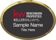 (image for) Keller Williams Benchmark Properties Gold Oval Executive Black Badge