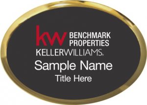 (image for) Keller Williams Benchmark Properties Gold Oval Executive Black Badge