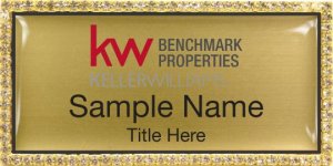 (image for) Keller Williams Benchmark Properties Gold Bling Badge