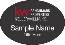 (image for) Keller Williams Benchmark Properties Black Oval Badge