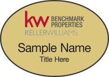 (image for) Keller Williams Benchmark Properties Gold Oval Badge