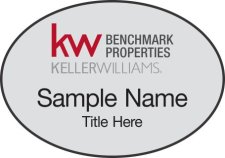 (image for) Keller Williams Benchmark Properties Silver Oval Badge