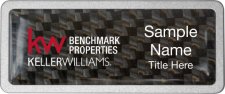 (image for) Keller Williams Benchmark Properties Pebbled Prestige Carbon Insert Badge