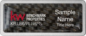 (image for) Keller Williams Benchmark Properties Pebbled Prestige Carbon Insert Badge