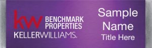 (image for) Keller Williams Benchmark Properties Small Meridian Purple Badge