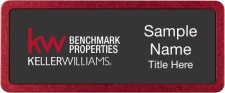 (image for) Keller Williams Benchmark Properties Prestige Red Anodized Black Badge