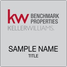 (image for) Keller Williams Benchmark Properties Silver Square Badge