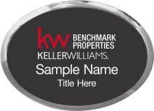 (image for) Keller Williams Benchmark Properties Silver Oval Executive Black Badge