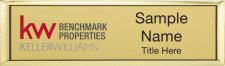 (image for) Keller Williams Benchmark Properties Small Gold Executive Badge