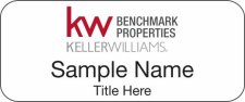 (image for) Keller Williams Benchmark Properties Standard White Badge