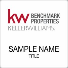 (image for) Keller Williams Benchmark Properties White Square Badge