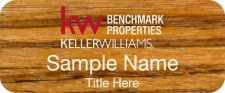 (image for) Keller Williams Benchmark Properties Zebrawood Badge