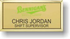 (image for) Bennigans Executive Gold Badge