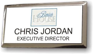 (image for) Benton House Executive White Silver Framed Badge