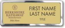 (image for) Berkshire Hathaway Gold Polished Frame Prestige Badge with DBA/Company Name