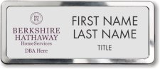 (image for) Berkshire Hathaway Silver Polished Frame Prestige Badge with DBA/Company Name