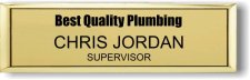 (image for) Best Quality Plumbing Small Gold Executive Badge