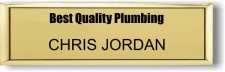 (image for) Best Quality Plumbing Small Gold Executive Badge Name Only