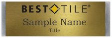 (image for) Best Tile Small Meridian Silver Badge Gold Insert